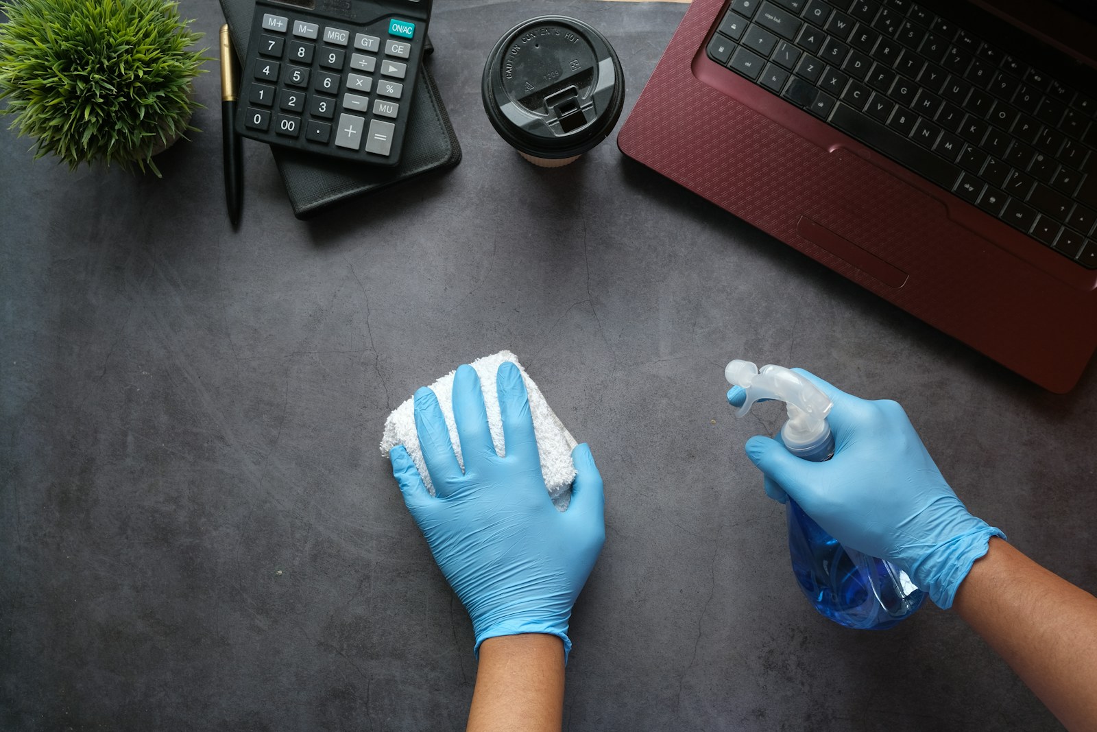 How much to tip house cleaners - professional cleaner wiping a household surface